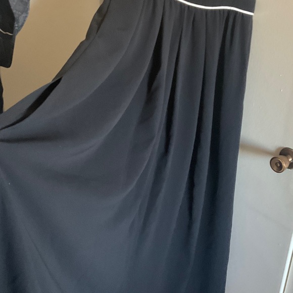 MAX MARA 
Contrast Trim Crepe Halter Maxi Dress - Picture 6 of 8